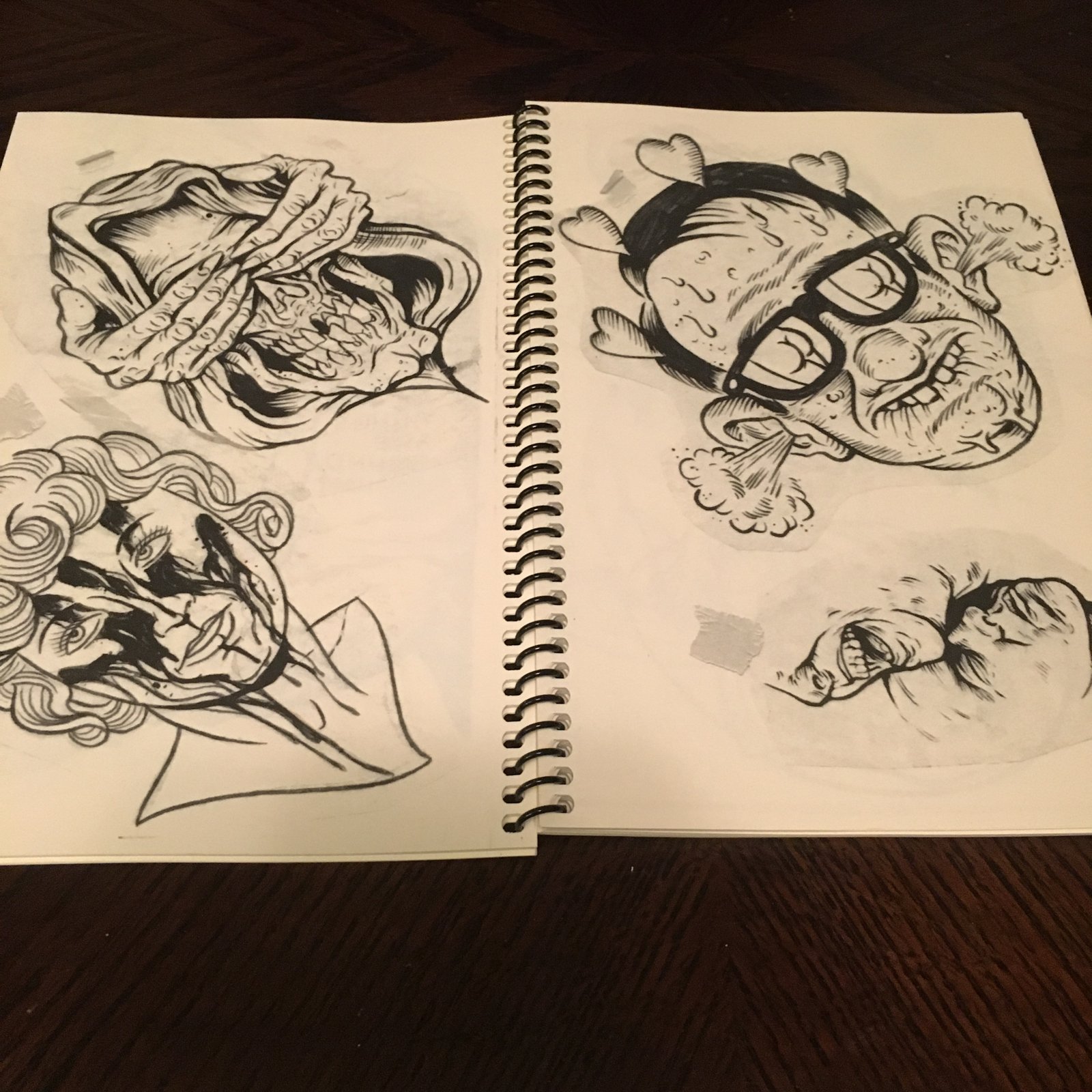 Death Mask — Line Drawing Books vol 1 & 2